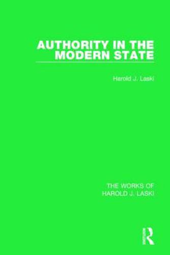 Cover image for Authority in the Modern State