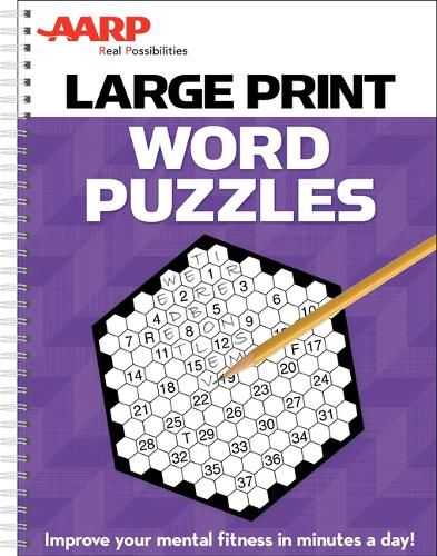 AARP Large Print Word Puzzles: Improve Your Mental Fitness in Minutes a Day!