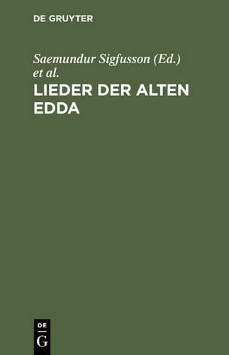 Cover image for Lieder Der Alten Edda