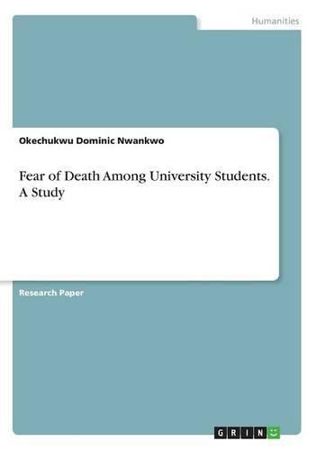 Cover image for Fear of Death Among University Students. A Study