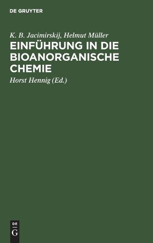 Cover image for Einfuhrung in die bioanorganische Chemie
