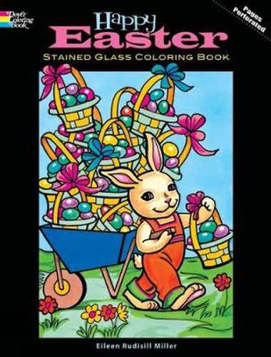 Cover image for Happy Easter Stained Glass Coloring Book