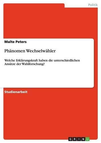 Cover image for Phanomen Wechselwahler