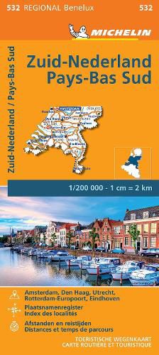 Cover image for Netherlands South - Michelin Regional Map 532