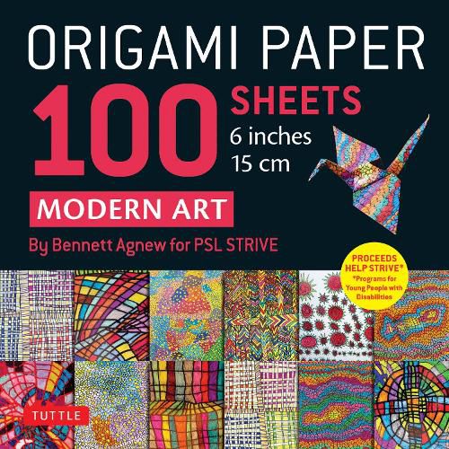 Cover image for Origami Paper 100 sheets Modern Art 6" (15 cm)