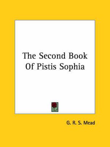 Cover image for The Second Book of Pistis Sophia