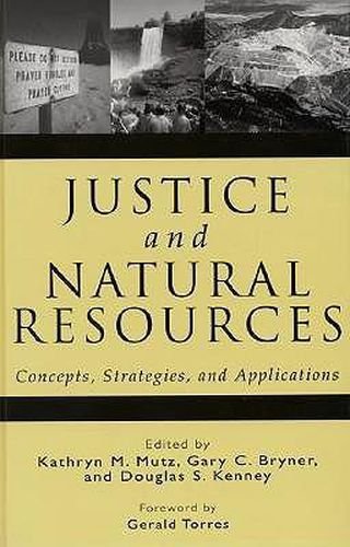 Cover image for Justice and Natural Resources: Concepts, Strategies, and Applications