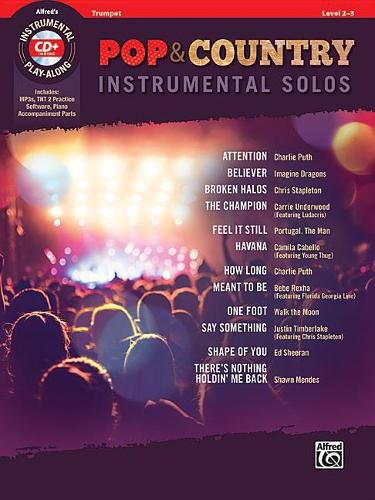 Cover image for Pop & Country Instrumental Solos Trumpet: Book & CD