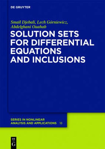 Cover image for Solution Sets for Differential Equations and Inclusions