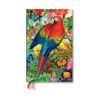 Cover image for Paperblanks 2024-2025 Weekly Planner Tropical Garden Nature Montages 18-Month Flexis Maxi Vertical Elastic Band 224 Pg 80 GSM