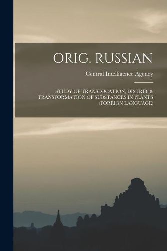 Cover image for Orig. Russian