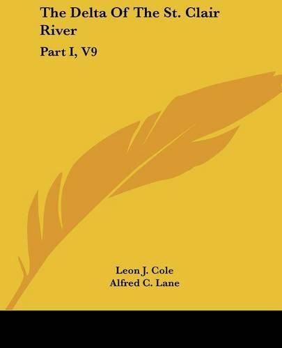 Cover image for The Delta of the St. Clair River: Part I, V9