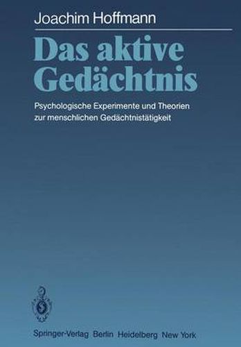 Cover image for Das Aktive Gedachtnis