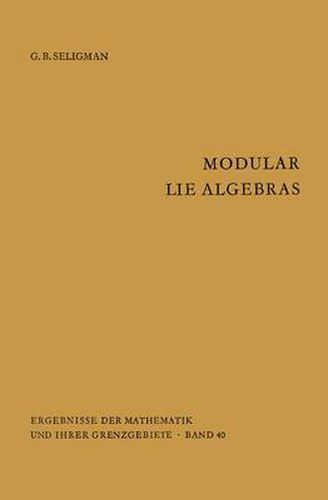 Cover image for Modular Lie Algebras