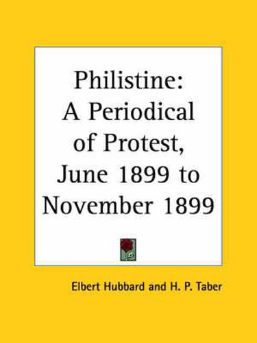 Cover image for Philistine: A Periodical of Protest Vol. 9 (1899)