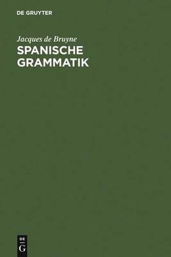 Cover image for Spanische Grammatik