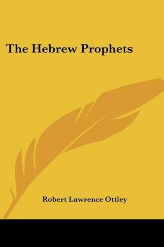 Cover image for The Hebrew Prophets