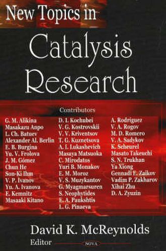 Cover image for New Topics in Catalysis Research