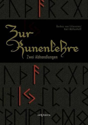 Cover image for Zur Runenlehre: Zwei Abhandlungen