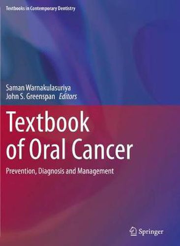 Cover image for Textbook of Oral Cancer: Prevention, Diagnosis and Management