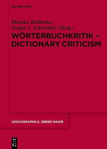 Cover image for Woerterbuchkritik - Dictionary Criticism