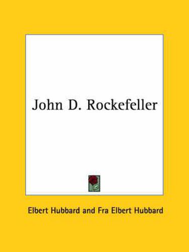 Cover image for John D. Rockefeller