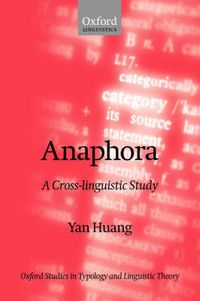 Cover image for Anaphora: A Cross-Linguistic Study