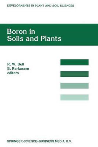 Cover image for Boron in Soils and Plants: Proceedings of the International Symposium on Boron in Soils and Plants held at Chiang Mai, Thailand, 7-11 September, 1997