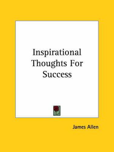 Cover image for Inspirational Thoughts For Success