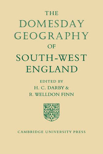 Cover image for The Domesday Geography of South-West England