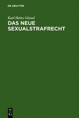 Cover image for Das neue Sexualstrafrecht: Eine systematische Darstellung fur die Praxis