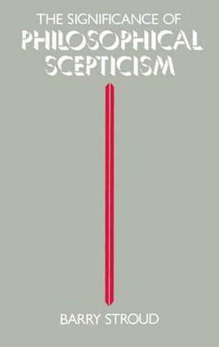 Cover image for The Significance of Philosophical Scepticism