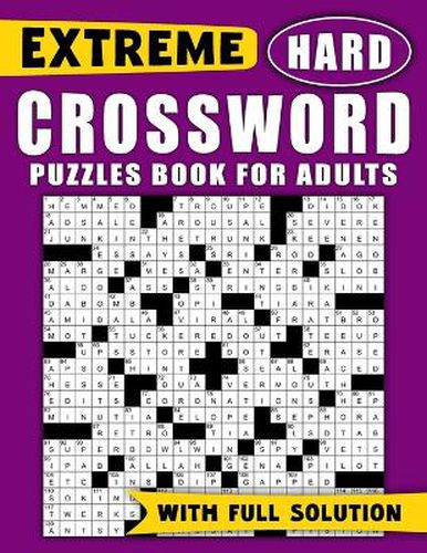 Extreme Hard Crossword Puzzles Book For Adults