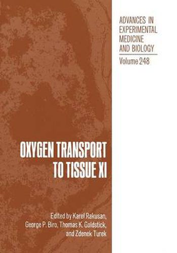 Cover image for Oxygen Transport to Tissue XI