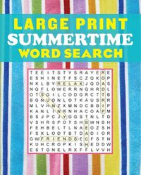 Cover image for Large Print Summertime Word Search