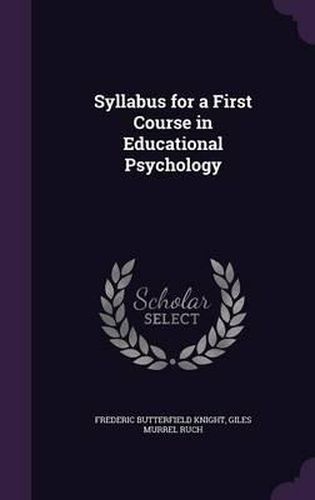 Cover image for Syllabus for a First Course in Educational Psychology