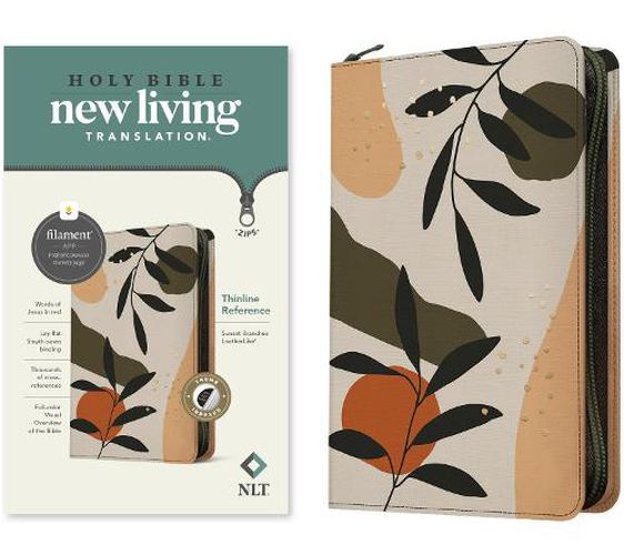 Cover image for NLT Thinline Reference Zipper Bible, Filament Edition