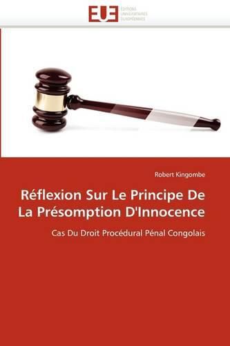Cover image for R Flexion Sur Le Principe de La PR Somption D'Innocence