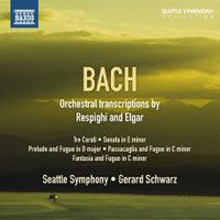Cover image for Bach Js Orchestral Transcriptions By Respighi Elgar