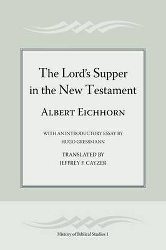 Cover image for The Lord's Supper in the New Testament