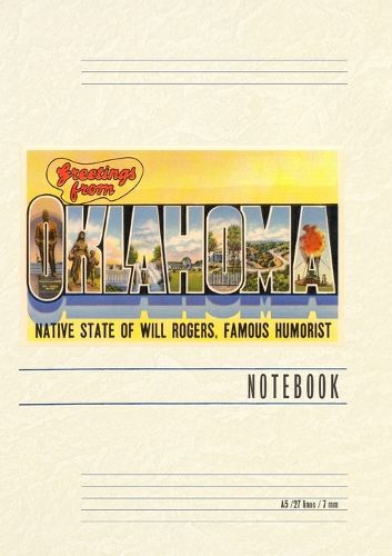 Cover image for Vintage Lined Notebook Greetings from Oklahoma