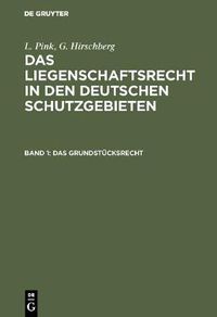 Cover image for Das Grundstucksrecht