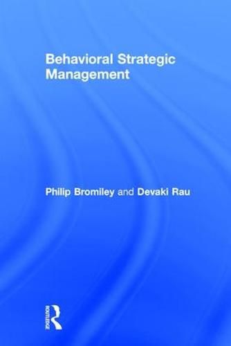 Cover image for Behavioral Strategic Management