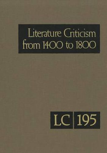 Cover image for Literature Criticism from 1400 to 1800