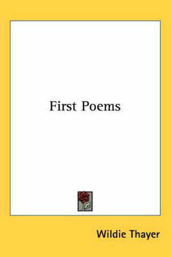 Cover image for First Poems