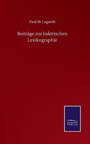 Cover image for Beitrage zur baktrischen Lexikographie