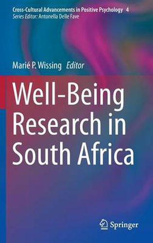 Cover image for Well-Being Research in South Africa