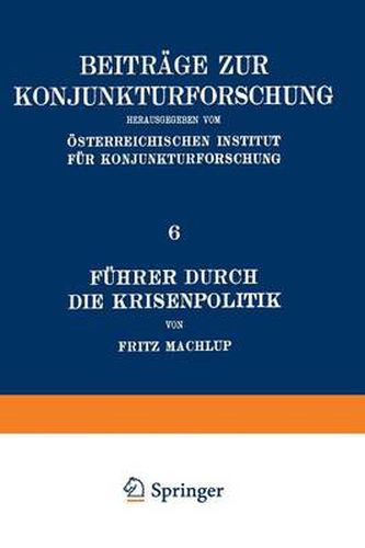 Cover image for Fuhrer Durch Die Krisenpolitik