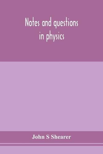 Cover image for Notes and questions in physics