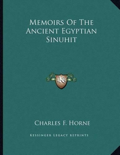 Cover image for Memoirs of the Ancient Egyptian Sinuhit